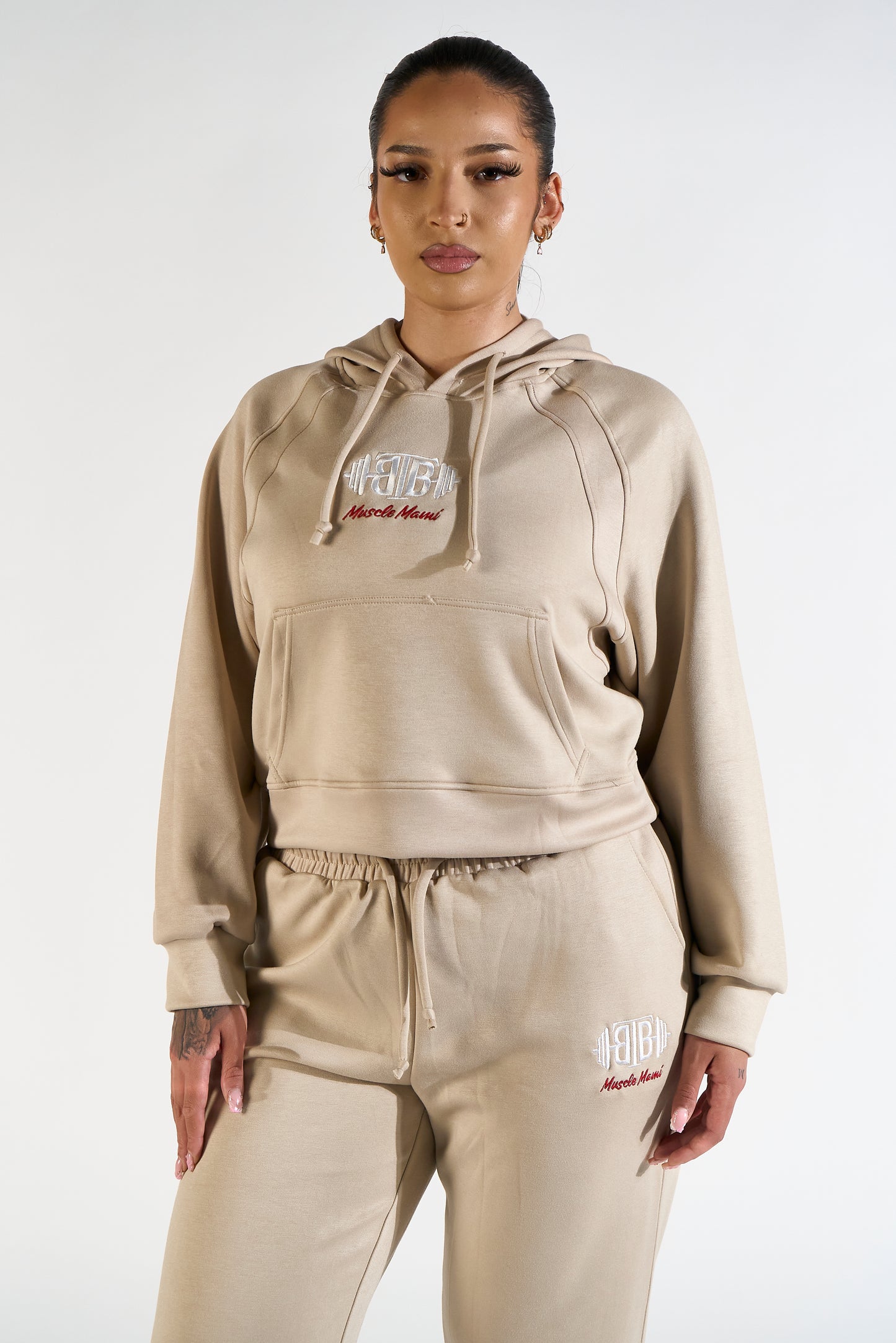THE ELEVATE CROPPED HOODIE